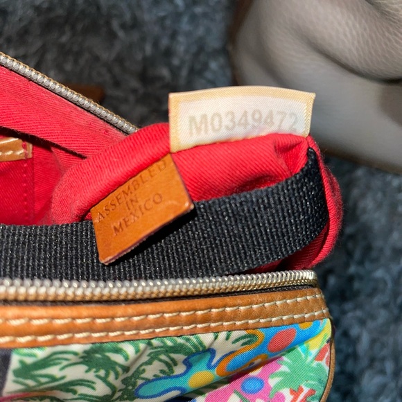 RARE! Dooney & Bourke " Sandbar " Tropical Print Satchel Purse. - Picture 8 of 9